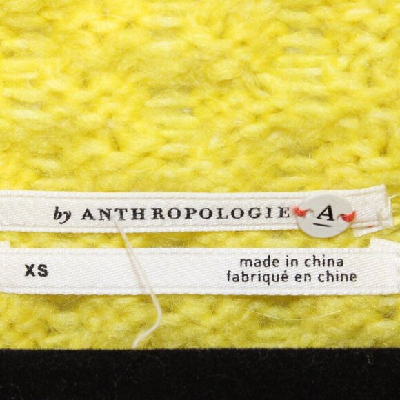 by Anthropologie Bia Mock Neck Tunic Sweater size XS Alpaca Blend Lime color - Picture 2 of 2